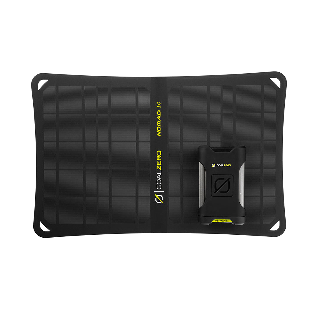 Venture 35 Solar Kit Powerbank 9600 mAh SVART / EN STL