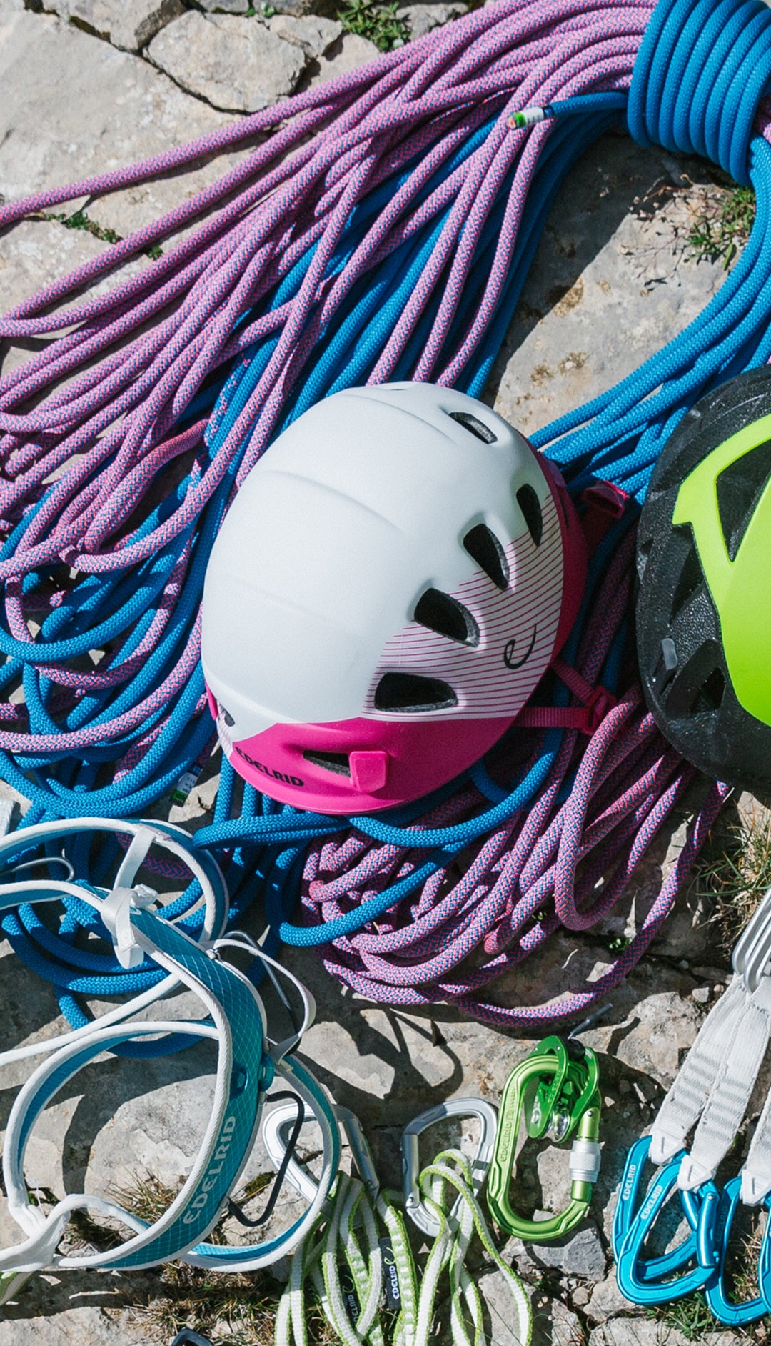 Shield climbing helmet PETROL-SNOW / 48-56 CM