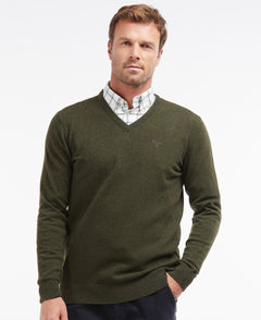 Essential Lambswool V Neck MID GREY MARL / XXL