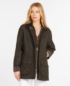 Classic Beadnell Wax Jacket OLIVE / 18