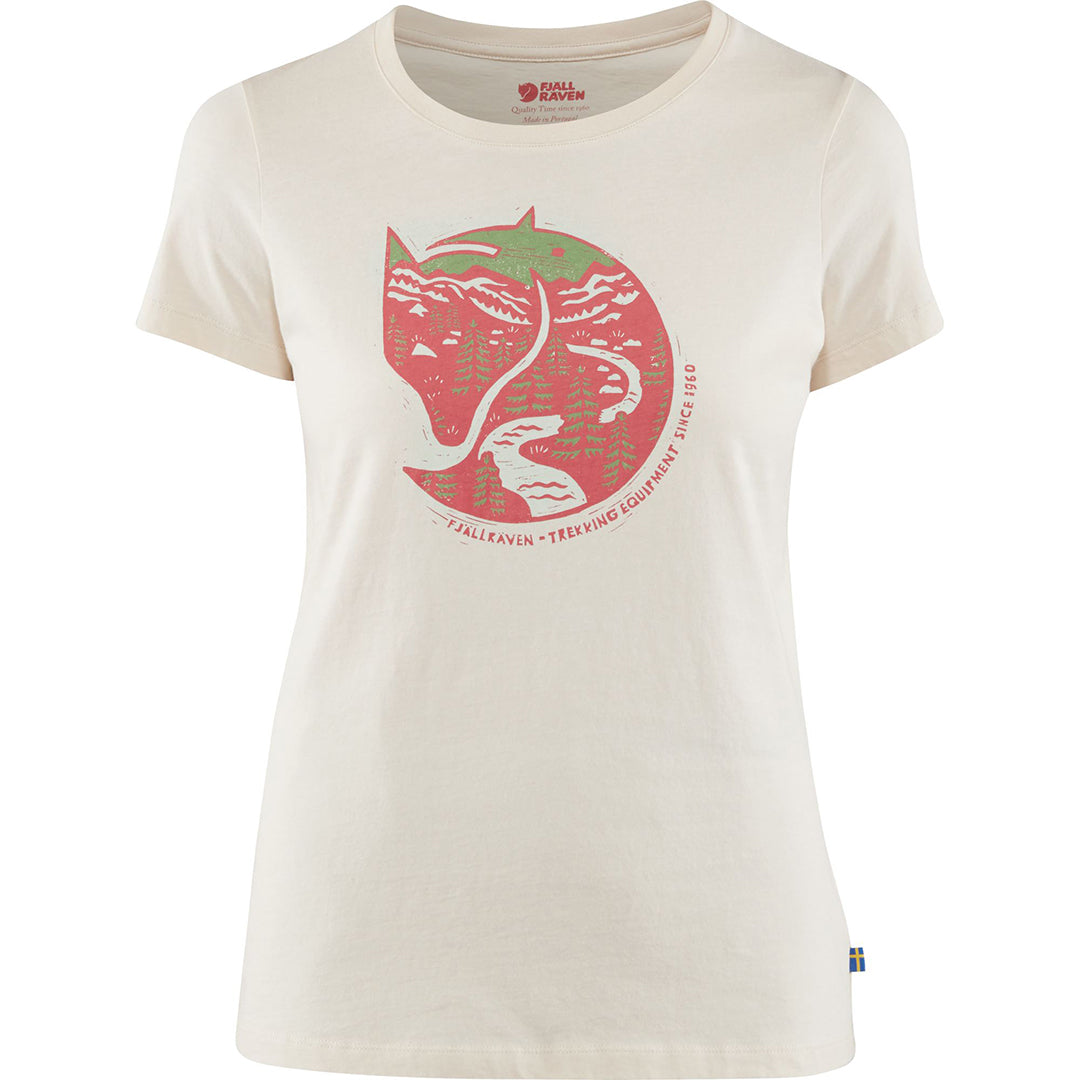 Arctic Fox Print T-Shirt Women CHALK WHITE / L