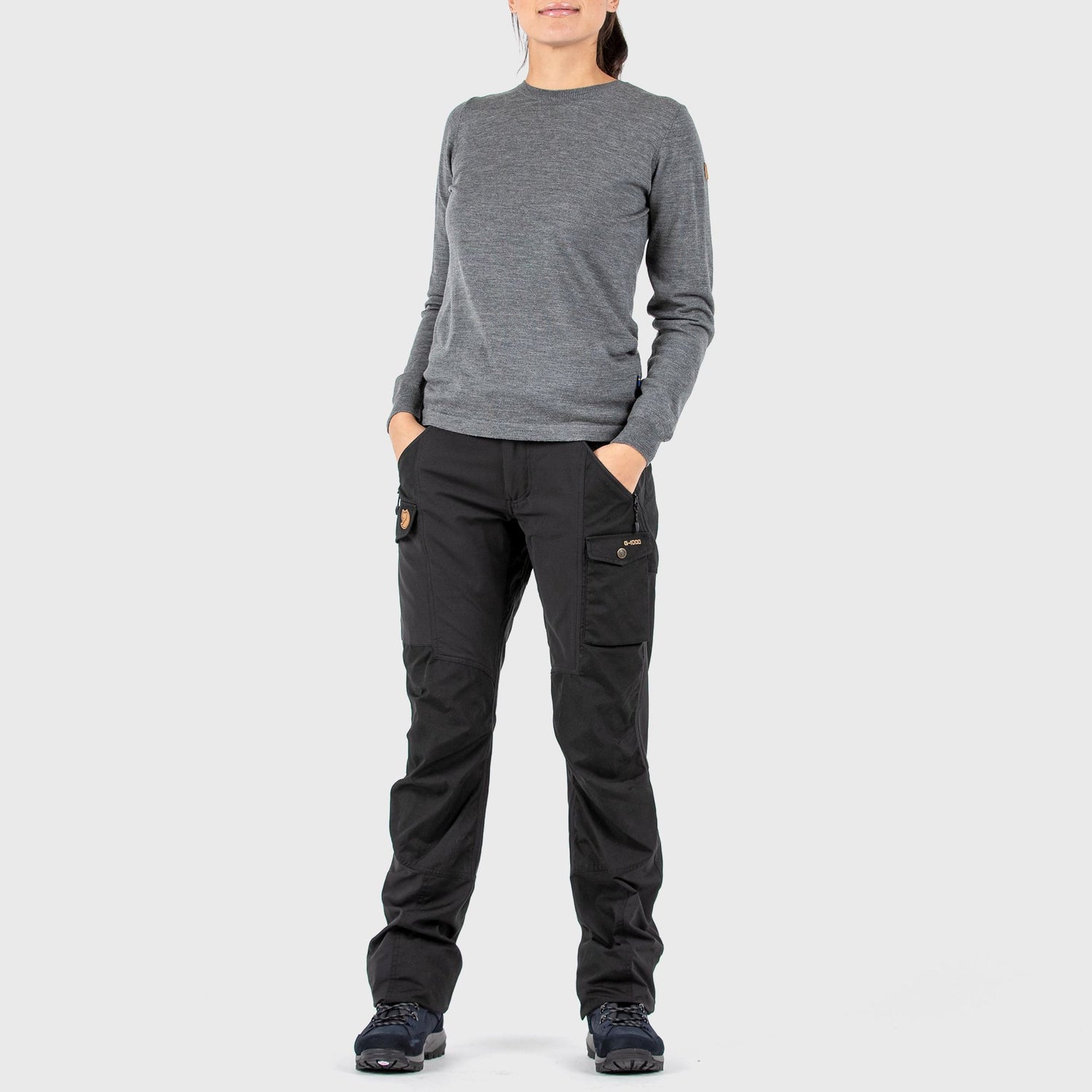 Nikka Womens Trousers Curved BLACK / 36
