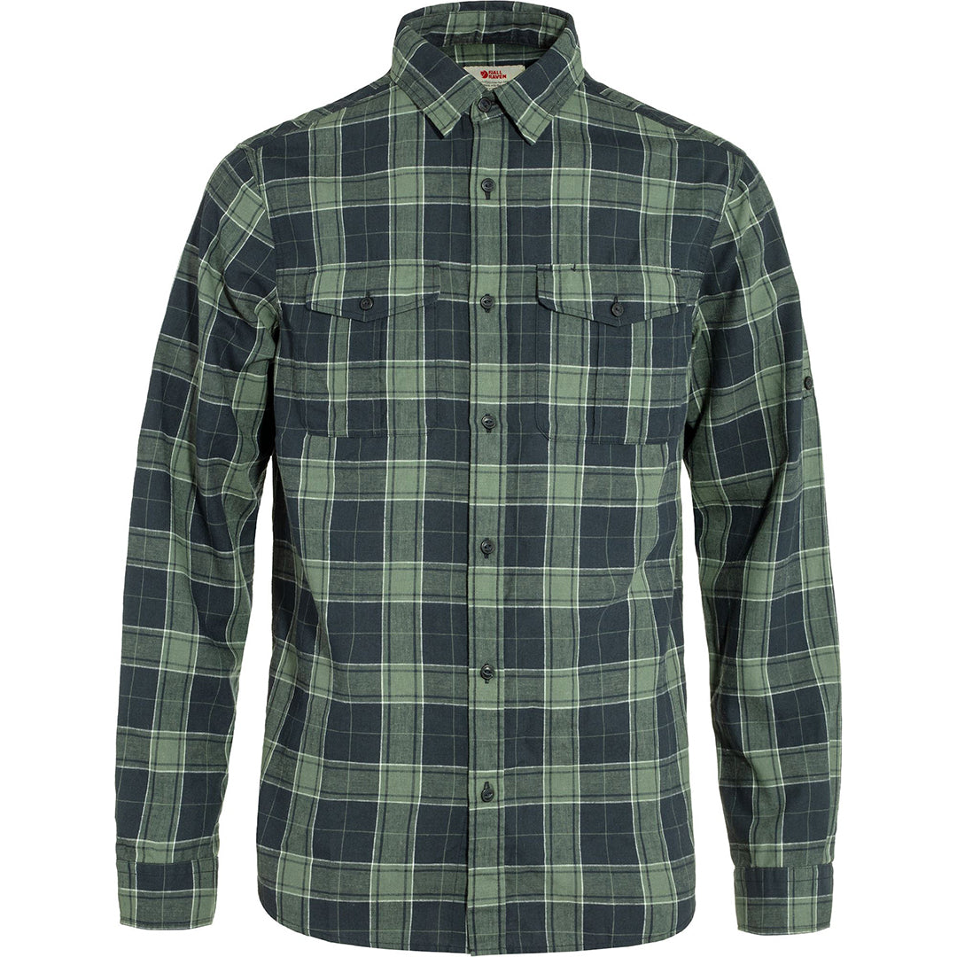 Övik Travel Shirt LS Men PATINA/GREEN / L