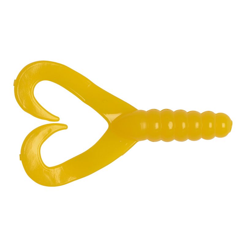 Big Baits Twin Tail Grub, 10 st ORANGE / 5 CM