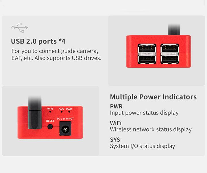 ASIAIR MINI - Wifi modul för styrning av monteringar och kameror EN STL