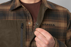 Eirik reversible skjortjacka DARK WARM OLIVE/BURGUNDY / M
