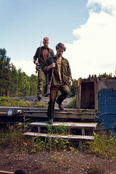 Eirik reversible skjortjacka DARK WARM OLIVE/BURGUNDY / M