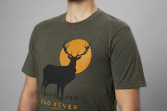 Stag Fever T-shirt PINE GREEN MELANGE / STL M