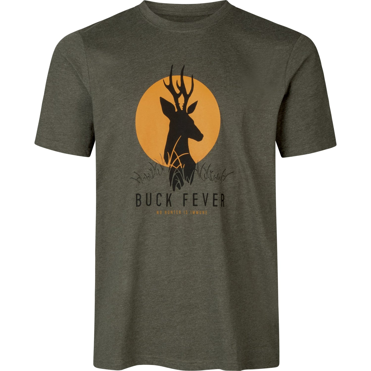 Buck Fever T-shirt PINE GREEN MELANGE / STL M