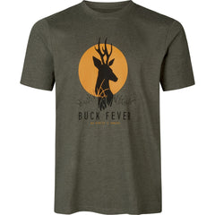 Buck Fever T-shirt PINE GREEN MELANGE / STL M