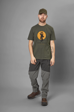 Buck Fever T-shirt PINE GREEN MELANGE / STL M