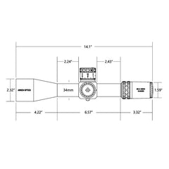 SH4 6-24x50 GEN2 FFP VPR MIL Belyst Kikarsikte VPR MIL