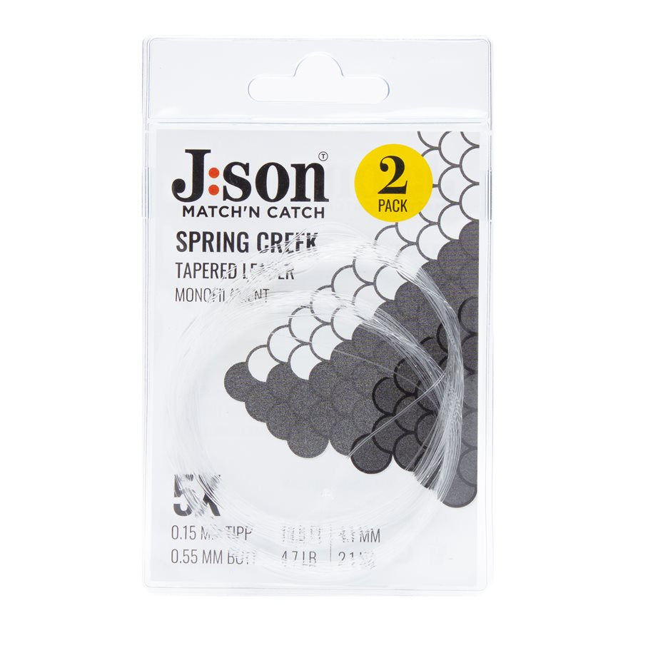 Spring Creek Leader 2-pack 6X-0,13 MM 13' 5