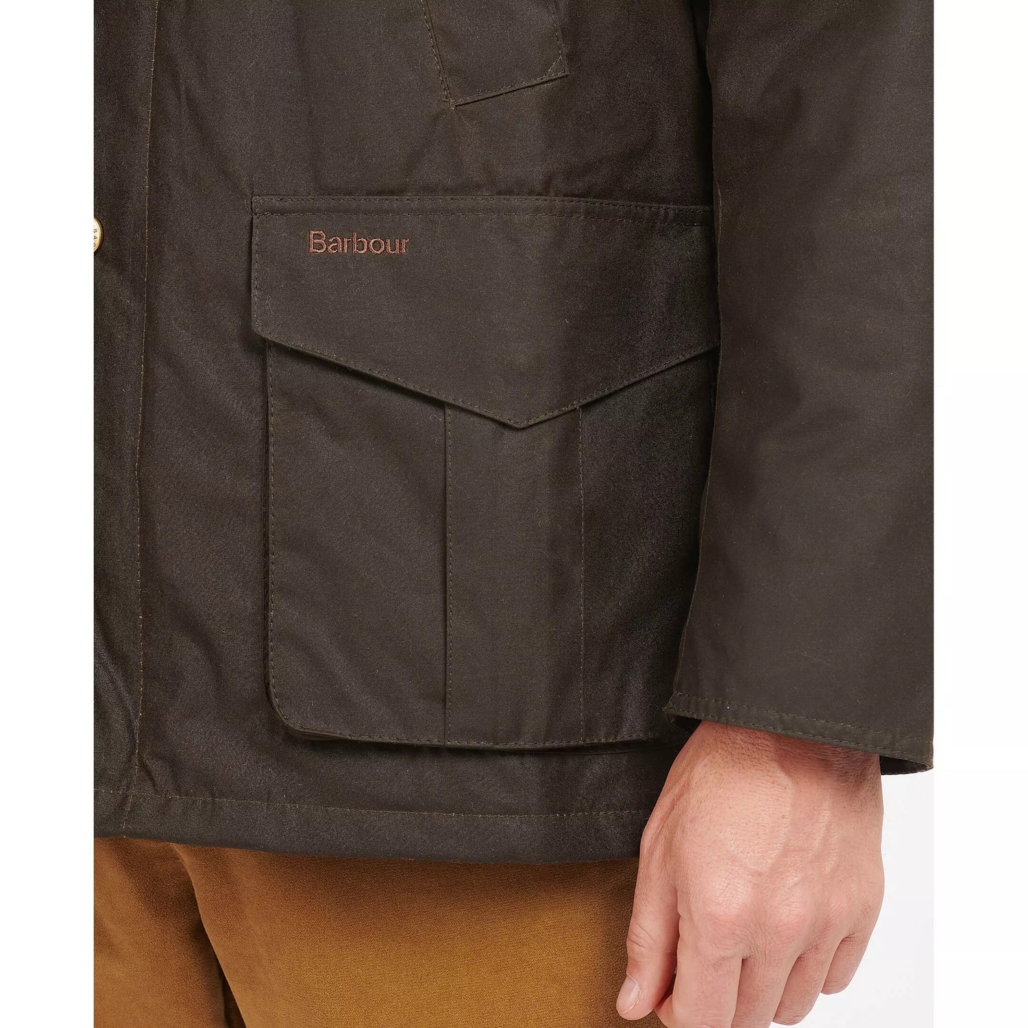 Hereford Wax Jacket herr OLIVE / S