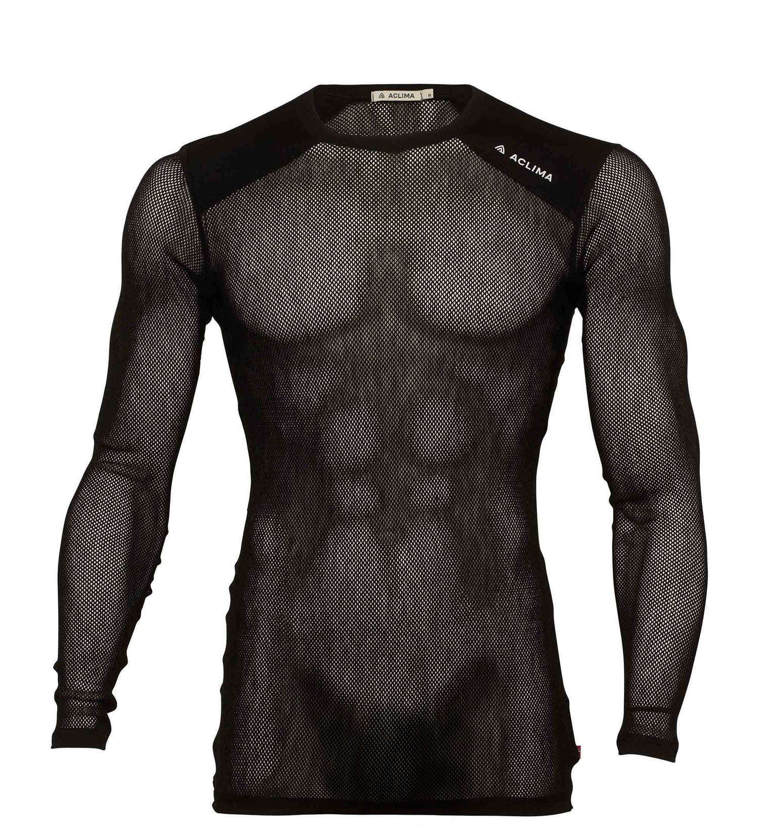 WoolNet Light Crewneck Shirt Men JET BLACK / M