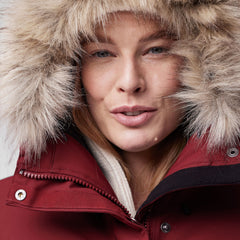 Nuuk Lite Womens Parka BORDEAUX RED / XS