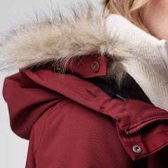 Nuuk Lite Womens Parka BORDEAUX RED / XS