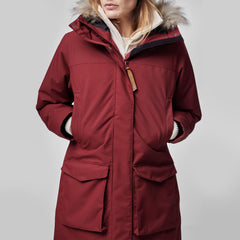 Nuuk Lite Womens Parka BORDEAUX RED / XS