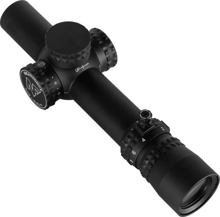 NX8 1-8x24 F1 FFP Capped E/W .2 MIL PTL FC-Dmx Belyst Kikarsikte SVART / 30 MM