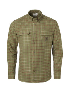 Heron Flannel Shirt Men FIELD GREEN CHECKED / S