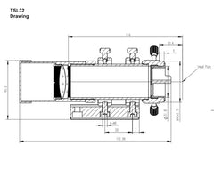 32 mm mini guideteleskop 1 ST