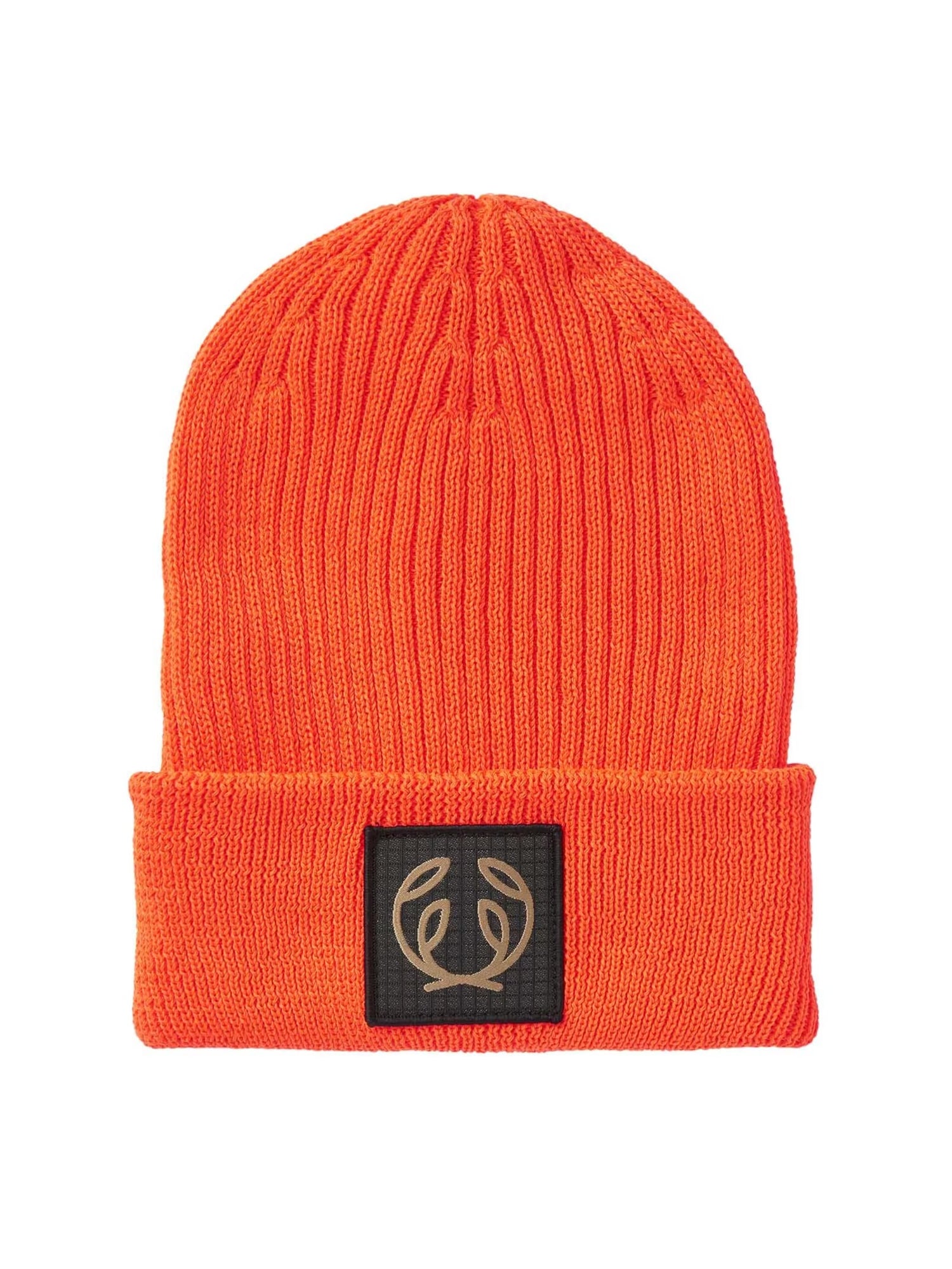 SYMBOL BEANIE LEATHER BROWN / ONE SIZE
