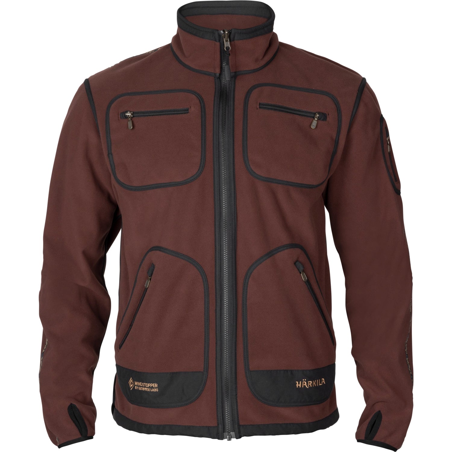 Kamko fleecejacka vändbar BORDEAUX RED / S