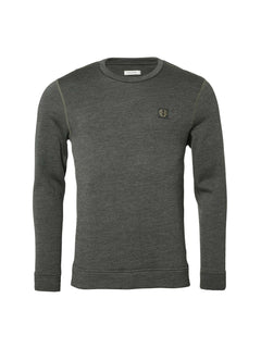 Grizzly Wool Sweatshirt Herr GRÅ/GRÖN / M