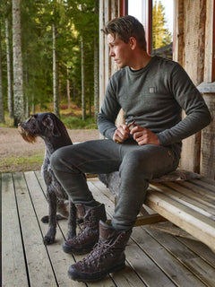 Grizzly Wool Pants Herr GRÅ/GRÖN / M
