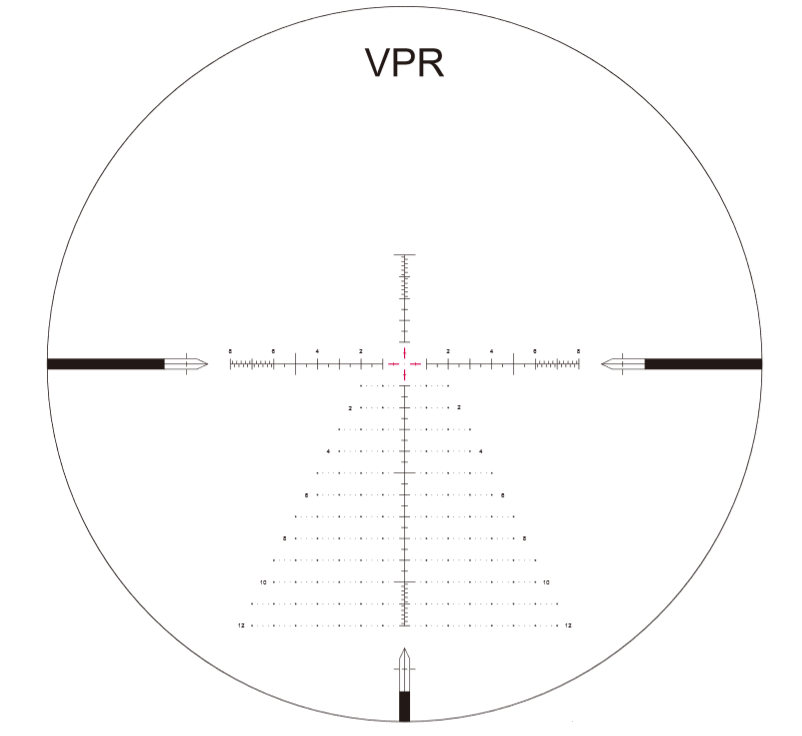SH-4J 6-24x50 FFP VPR MIL Belyst Kikarsikte 34 MM