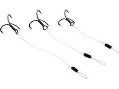 Braided Stinger på 0,38mm 2 stycken KROKSTORLEK 6 LÄNGD 10 CM