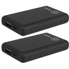 Värmeliner fingervante inkl powerbank BLACK / L/XL
