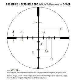 Crossfire II 3-9x50 Dead Hold BDC EN STL