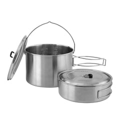 Grytset med 2 delar Rostfritt stål SILVER / EN STL