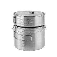 Grytset med 2 delar Rostfritt stål SILVER / EN STL