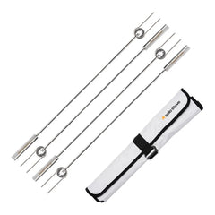 4-pack grillpinnar med väska SILVER / EN STL