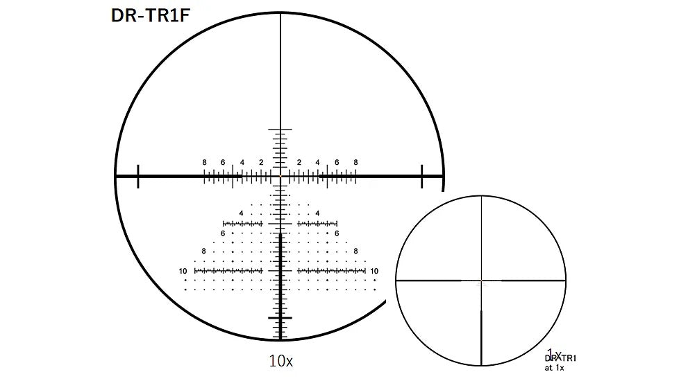 Tactical Shorty 1-10x24 Shuriken Dual FFP+SFP MIL DR-TR1F 34 MM