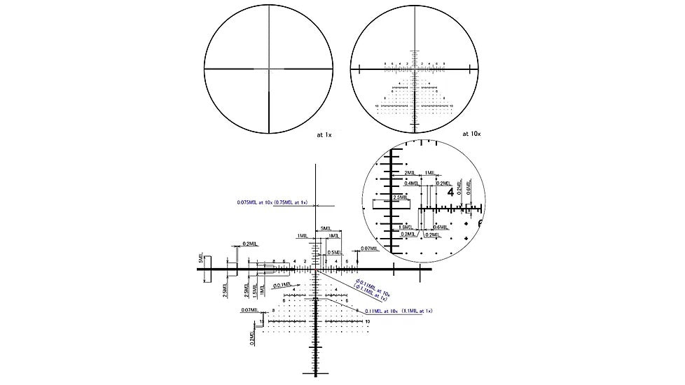 Tactical Shorty 1-10x24 Shuriken Dual FFP+SFP MIL DR-TR1F 34 MM