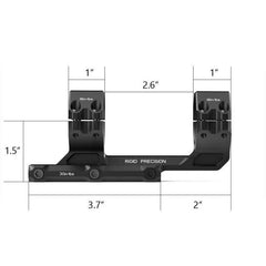 0 MOA Cantilever 30 mm Fäste 2,5 Tum Offset 30 MM