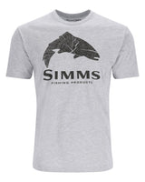 Wood Trout Fill  T-Shirt GREY HEATHER / S