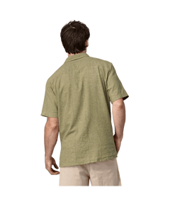 Men's Back Step Shirt SWELL DOBBY: BUCKHORN GREEN / S