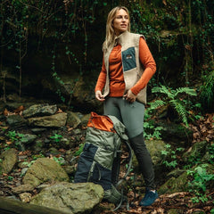 Flok Wool Womens Pile Vest SAND / S