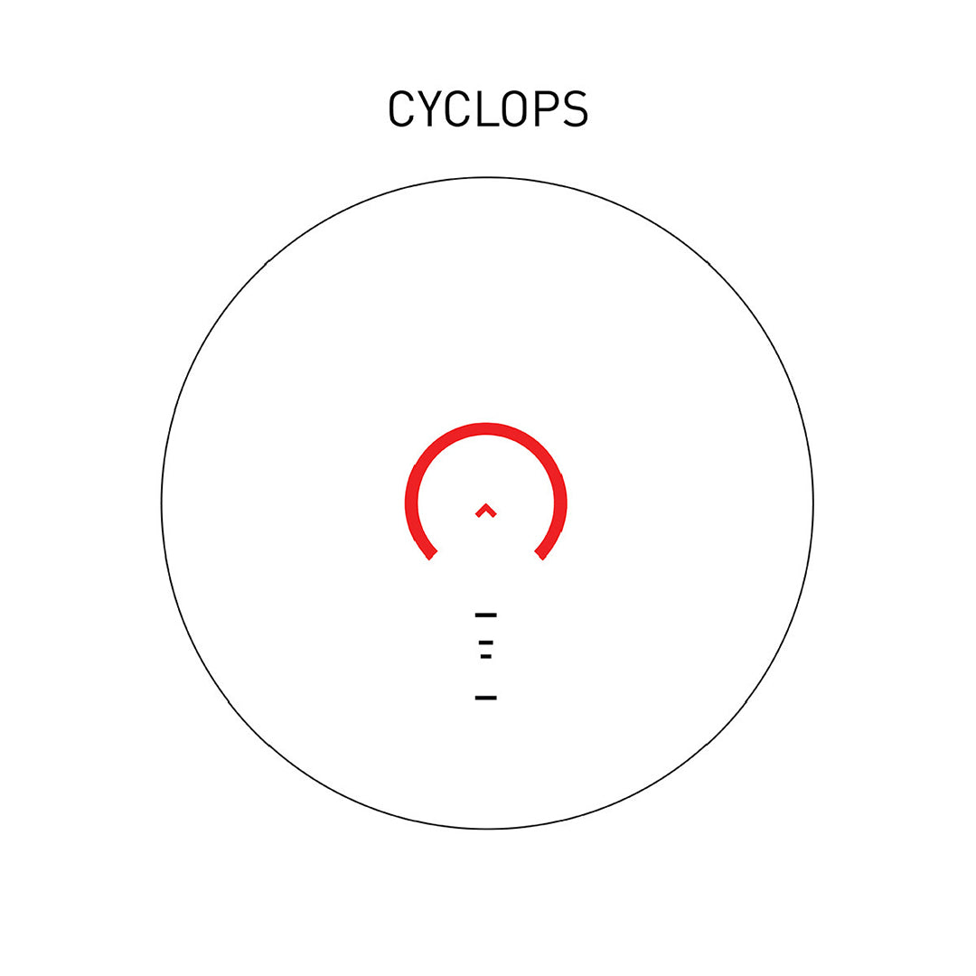 GLx 1 x Micro Prismasikte Med Röd Belyst ACSS Cyclops Gen 3