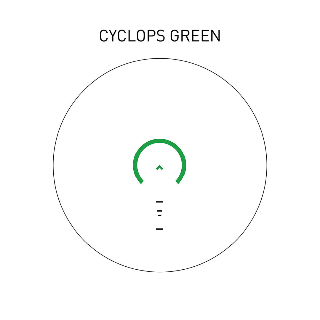 GLx 1 x Micro Prismasikte Med Grön Belyst ACSS Cyclops Gen 3