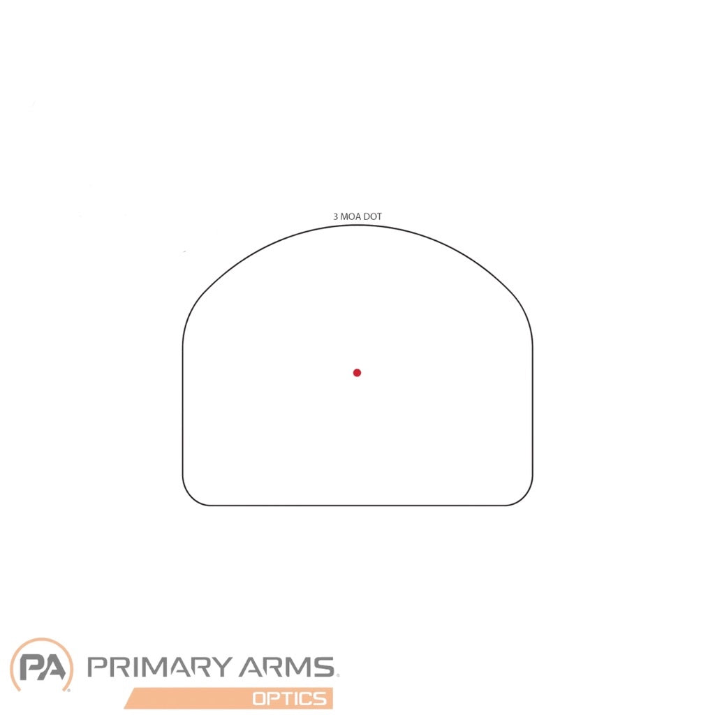 SLx RS-10 1x23 mm 3 MOA DOT Reflexsikte Standard Fotplatta EN STL
