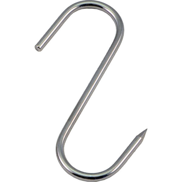Slaktkrokar i rostfritt stål 140/5mm 2-pack
