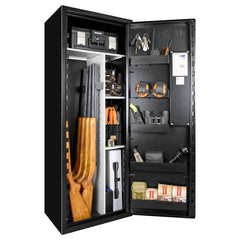 Vapenskåp Scandinavian Safe SP 88 med  brandbox Inkl Led-belysning och frakt! SVART / UTAN KODLÅS