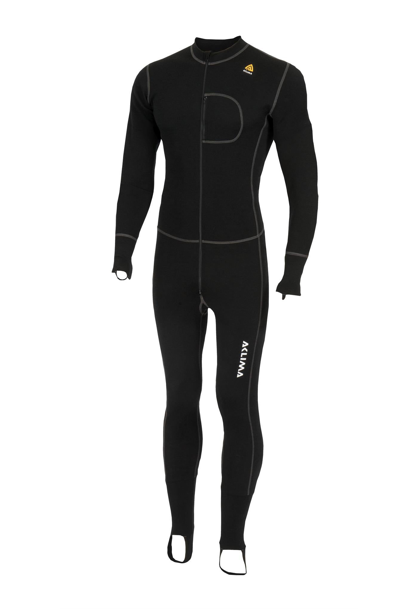 WarmWool Bodypiece Unisex JET BLACK / XS
