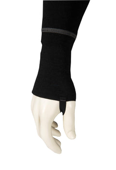 WarmWool Bodypiece Unisex JET BLACK / XS