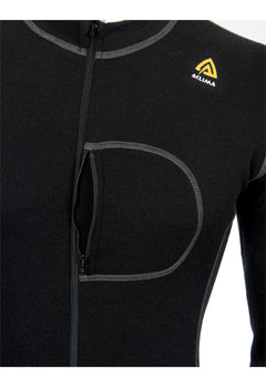 WarmWool Bodypiece Unisex JET BLACK / XS